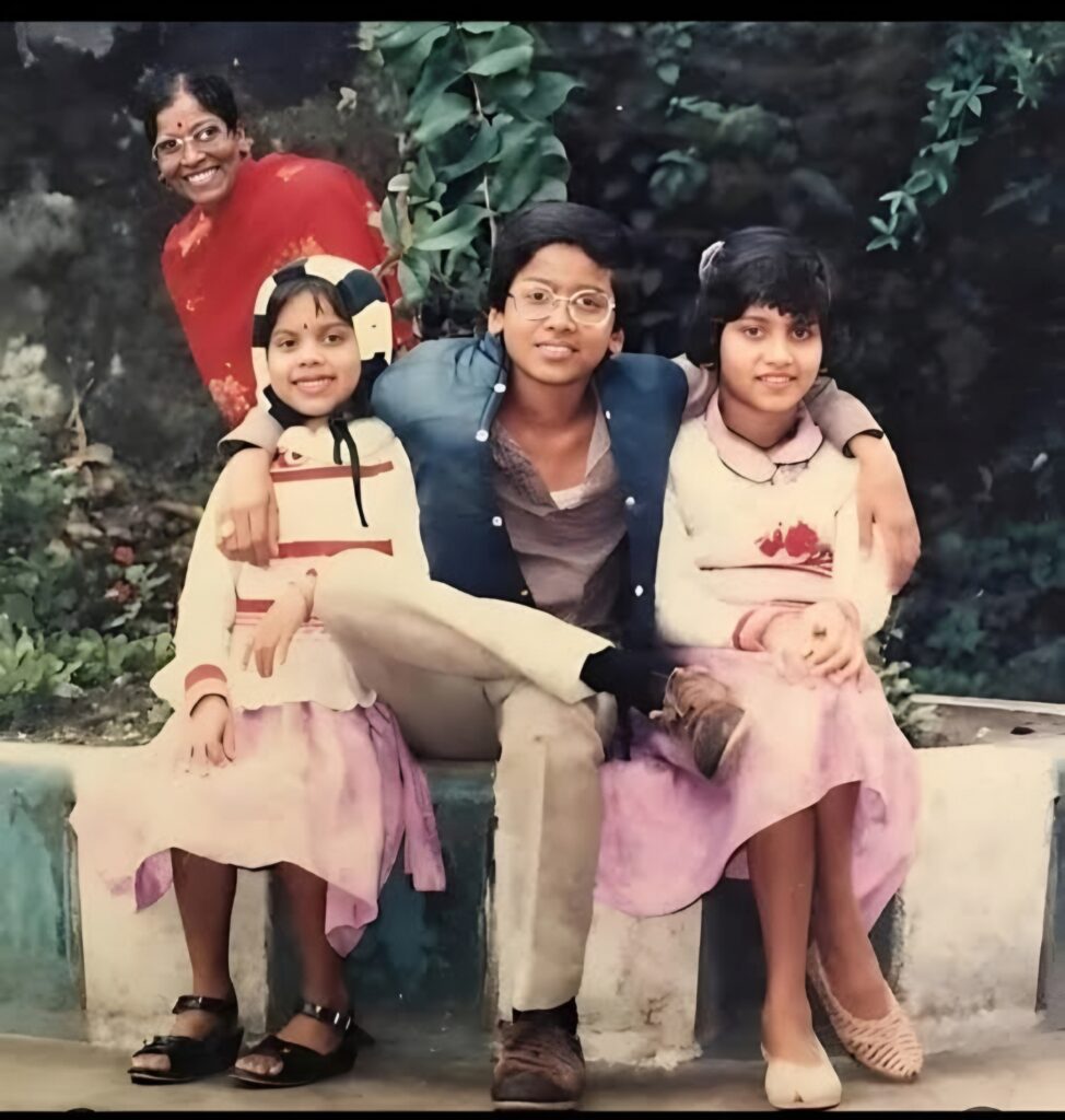 Zubeen with Mother and Sisters