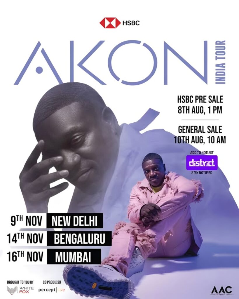 Akon India Tour Ticket Booking
